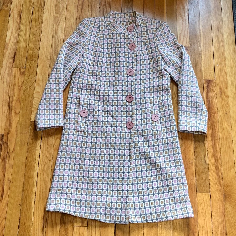 Marvin Richards Light Wool Mod Circle Trench Coat.